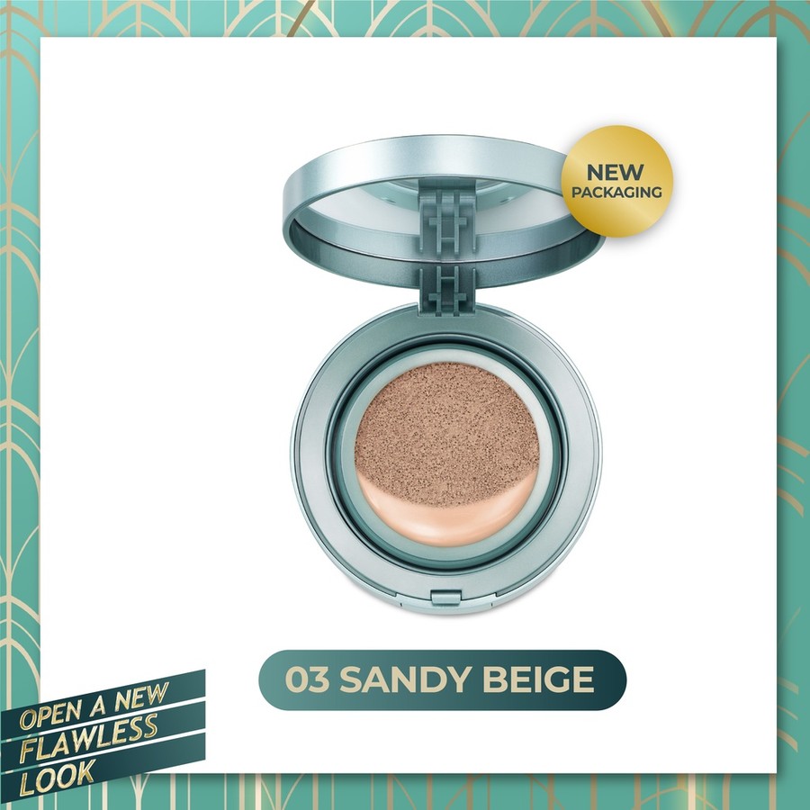 Paragon Technology and Innovation Wardah Exclusive Flawless Cover Cushion 03 Sandy Beige