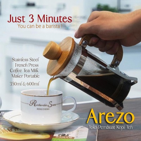 Arezo Stainless Steel French Press  3