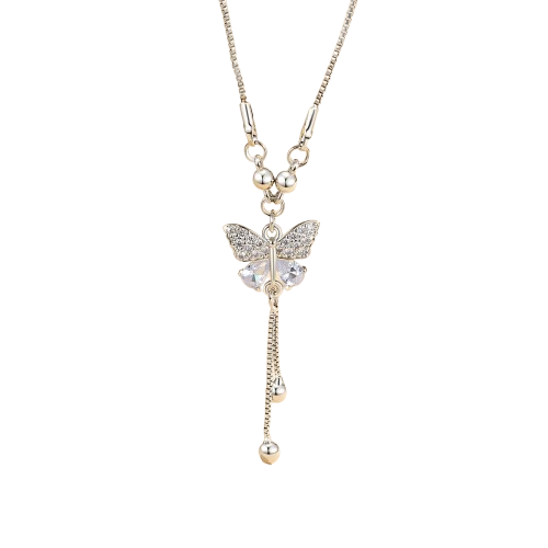 Lanme Jewelry Kalung Wanita Titanium Kupu-Kupu ｜ LM188