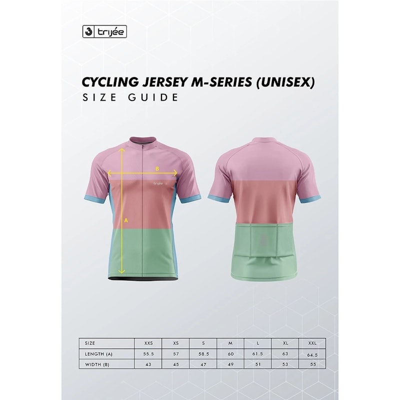 Trijee Unisex Jersey Sepeda M-Series Orange 4