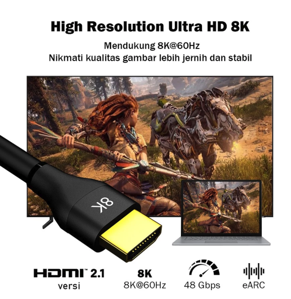 PX Kabel HDMI 2.1 High Speed UHD 8K 2