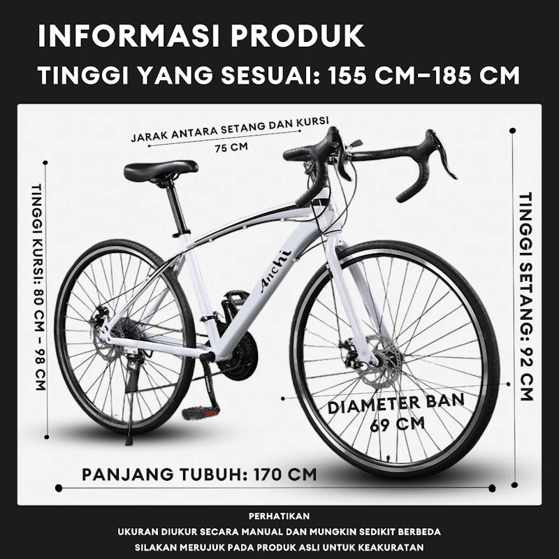 ANCHI Sepeda Road Bike 700c 5