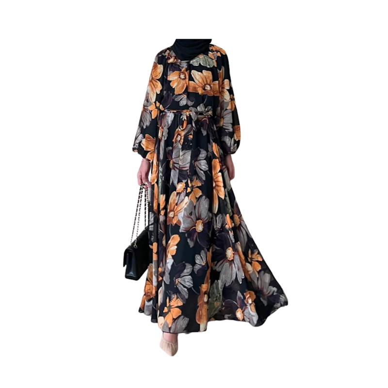 GONEGANI Scarlet Bloom Dress 1