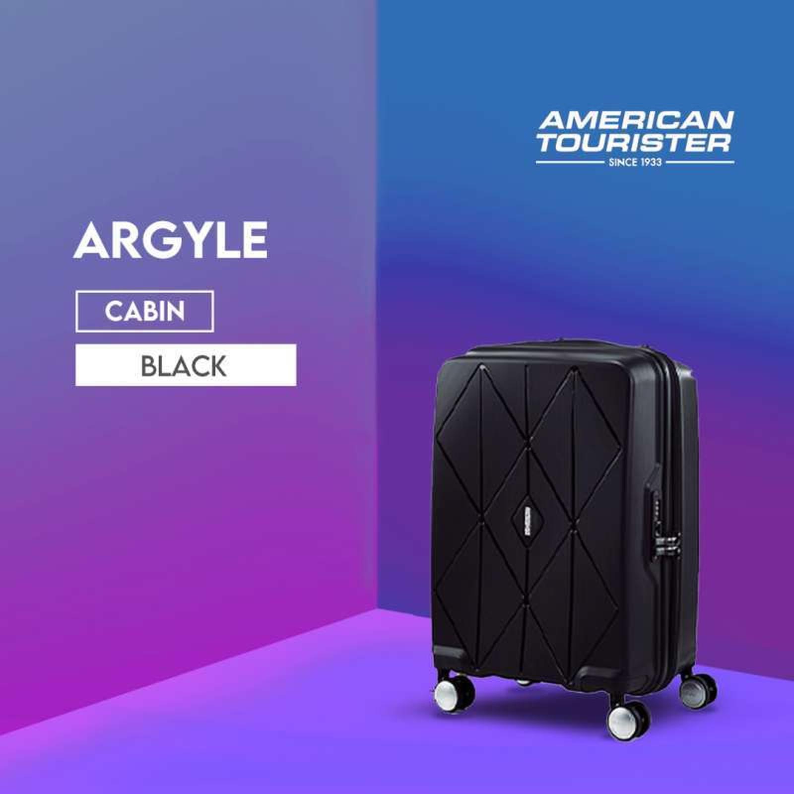 American Tourister Koper Hardcase Argyle Spinner 55/20 TSA - Black 5