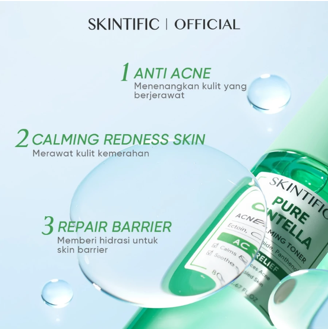 SKINTIFIC Cosmetics SKINTIFIC Pure Centella Acne Calming Toner
