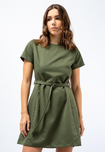 Delamibrands The Executive Mini Dress With Belt