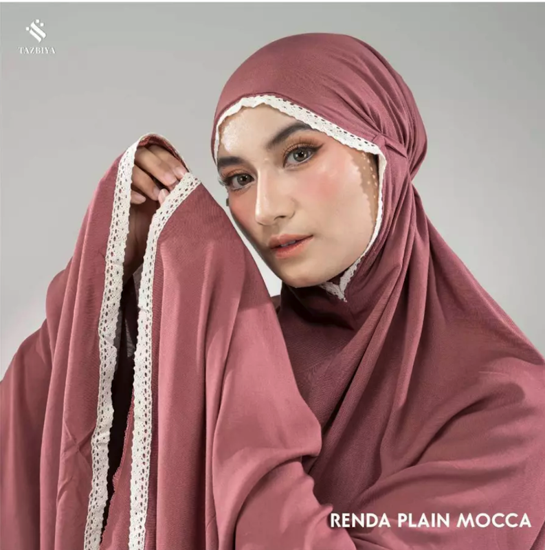 Tazbiya Mukena Dewasa Basic Jumbo Renda Plain 3