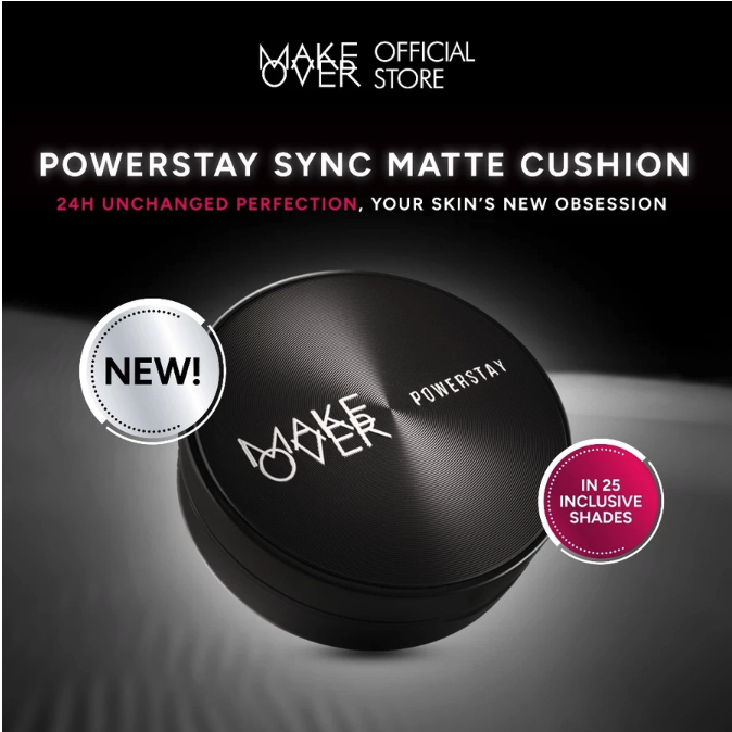 Paragon Technology and Innovation MAKE OVER Powerstay Sync Matte Cushion W32 Warm Beige
