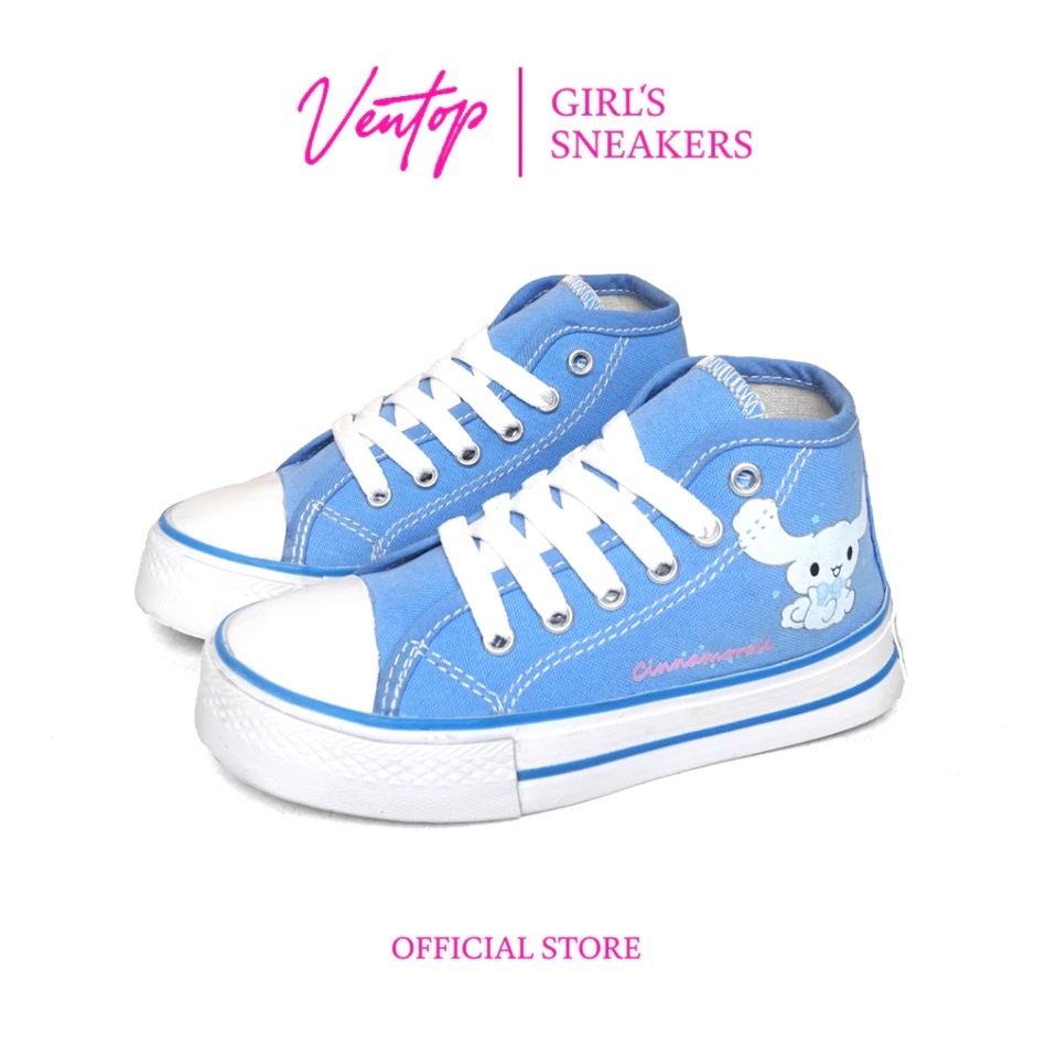  Ventop Sepatu Sneakers Anak Perempuan Cinnamoroll Biru
