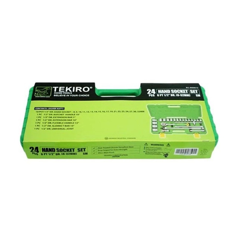 Tekiro 1/2" DR. Set 6 PT 8-32 mm 24 Pcs 4