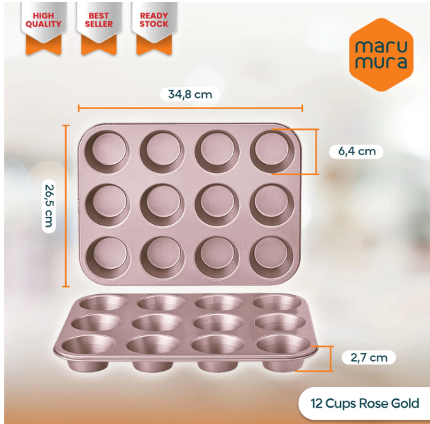  Marumura Bakeware 12 Cup Muffin Pan