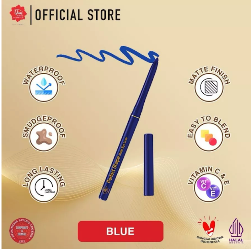 Viva Queen Perfect Shape Pencil Matic Eye Liner Blue