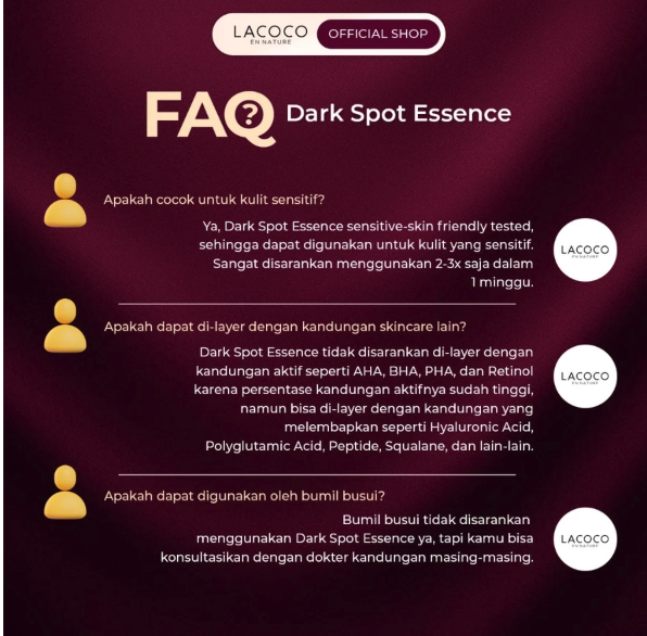 AVO Innovation Technology Lacoco Dark Spot Essence Serum