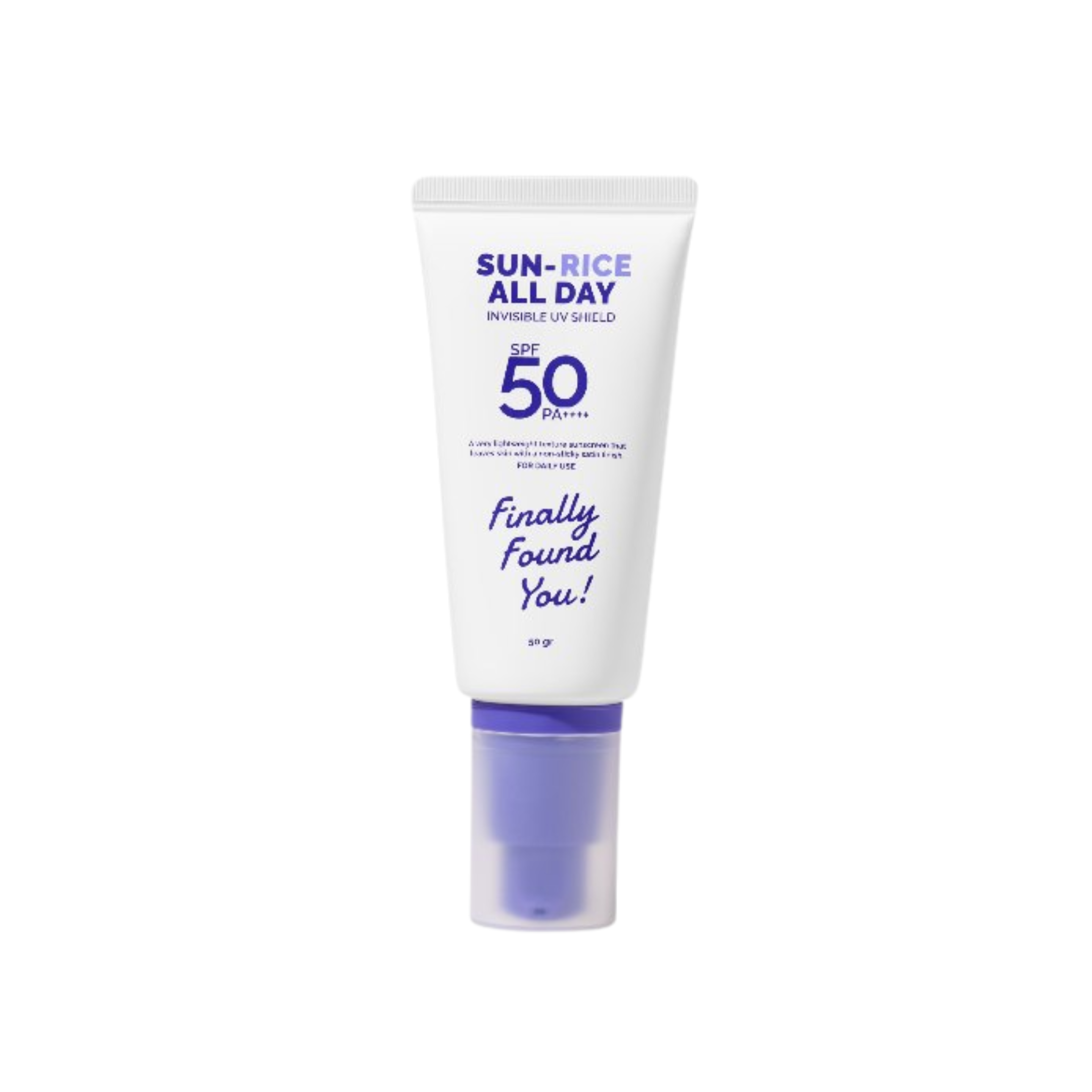Finally Found You! SUN-RICE ALL DAY Invisible UV Shield SPF 50 PA++++