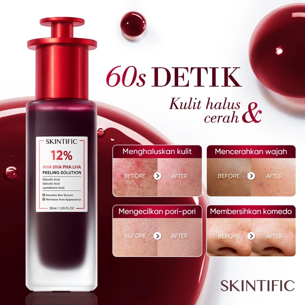 SKINTIFIC Cosmetics SKINTIFIC 12% AHA BHA PHA LHA Peeling Solution