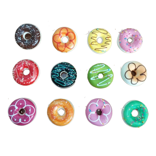 Tempelan Kulkas Squishy Donat Selai  1