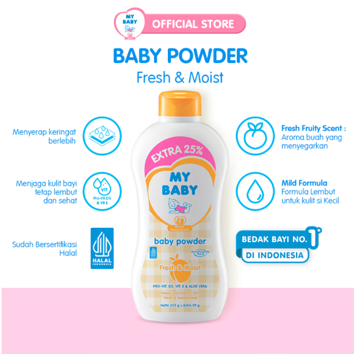 Tempo Scan Pacific MY BABY Powder Fresh & Moist 