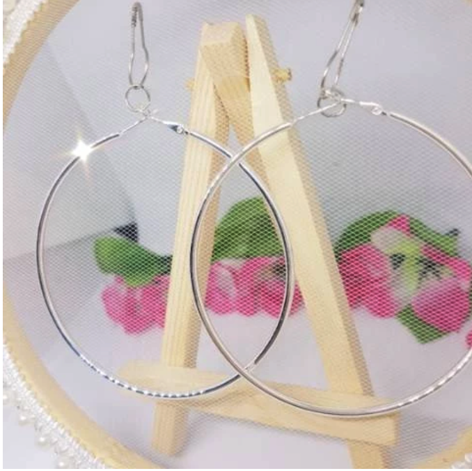  Anting Hijab Bulat Polos A121