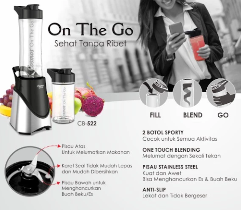 Cosmos On The Go Personal Blender 4