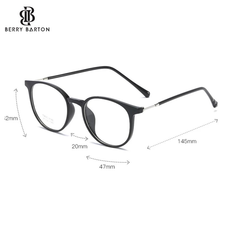 Berry Barton Eyewear Berry Barton Frame Bulat Crystal Brown 8148