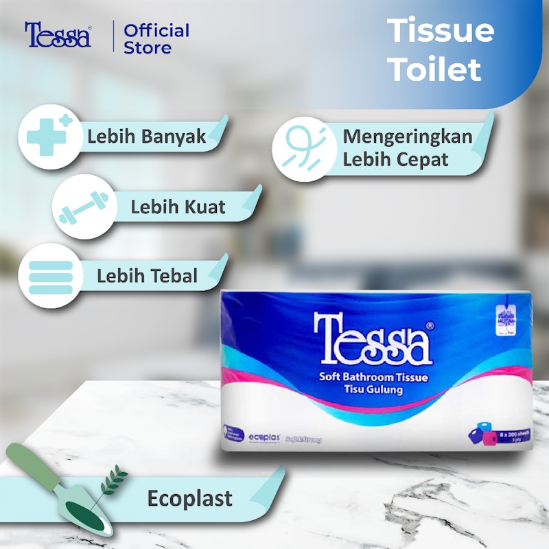 Tessa Soft Bathroom Tissue Rolls 3