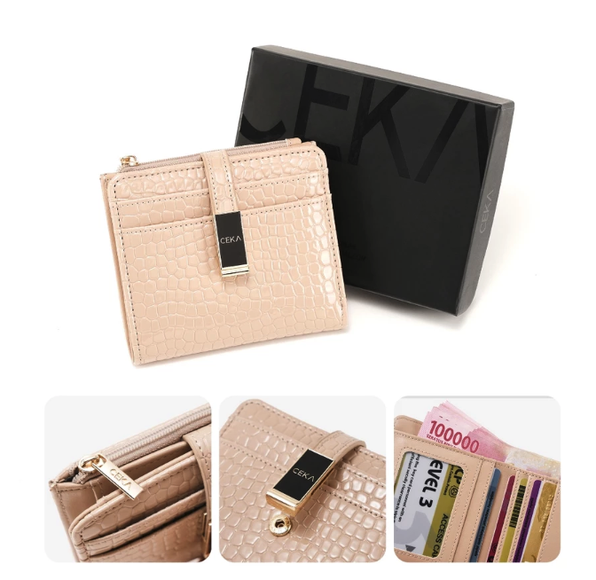 CEKA Pro Dompet Wanita Kulit Croco Mirage