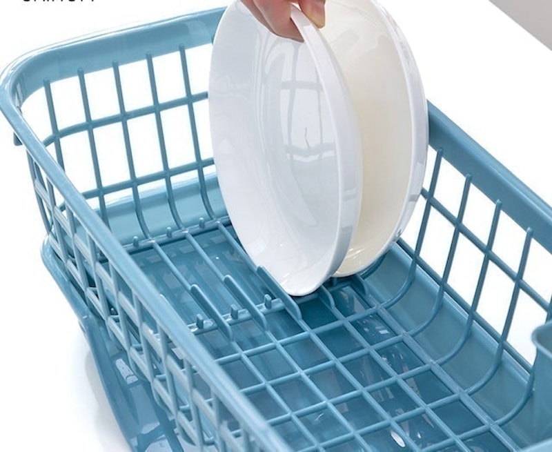 Rak Pengering Piring Buah Sayur Plastik Dish Drain Basket 4