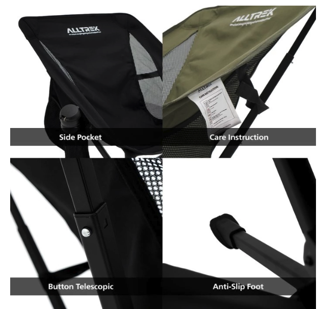 ALLTREK Kursi Camping ZENO 360 5