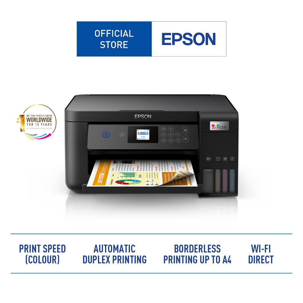 Epson Singapore Epson EcoTank A4 Wi-Fi Duplex All-in-One Ink Tank Printer L4360