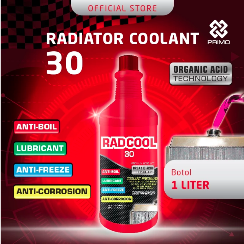 JC Utama Tehnik Indonesia  PRIMO Radiator Coolant Rad Cool 30 Ready To Use 1 L 6924