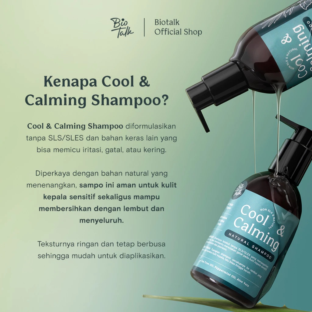Bionatura Berkat Abadi BioTalk Cool & Calming Natural Shampoo