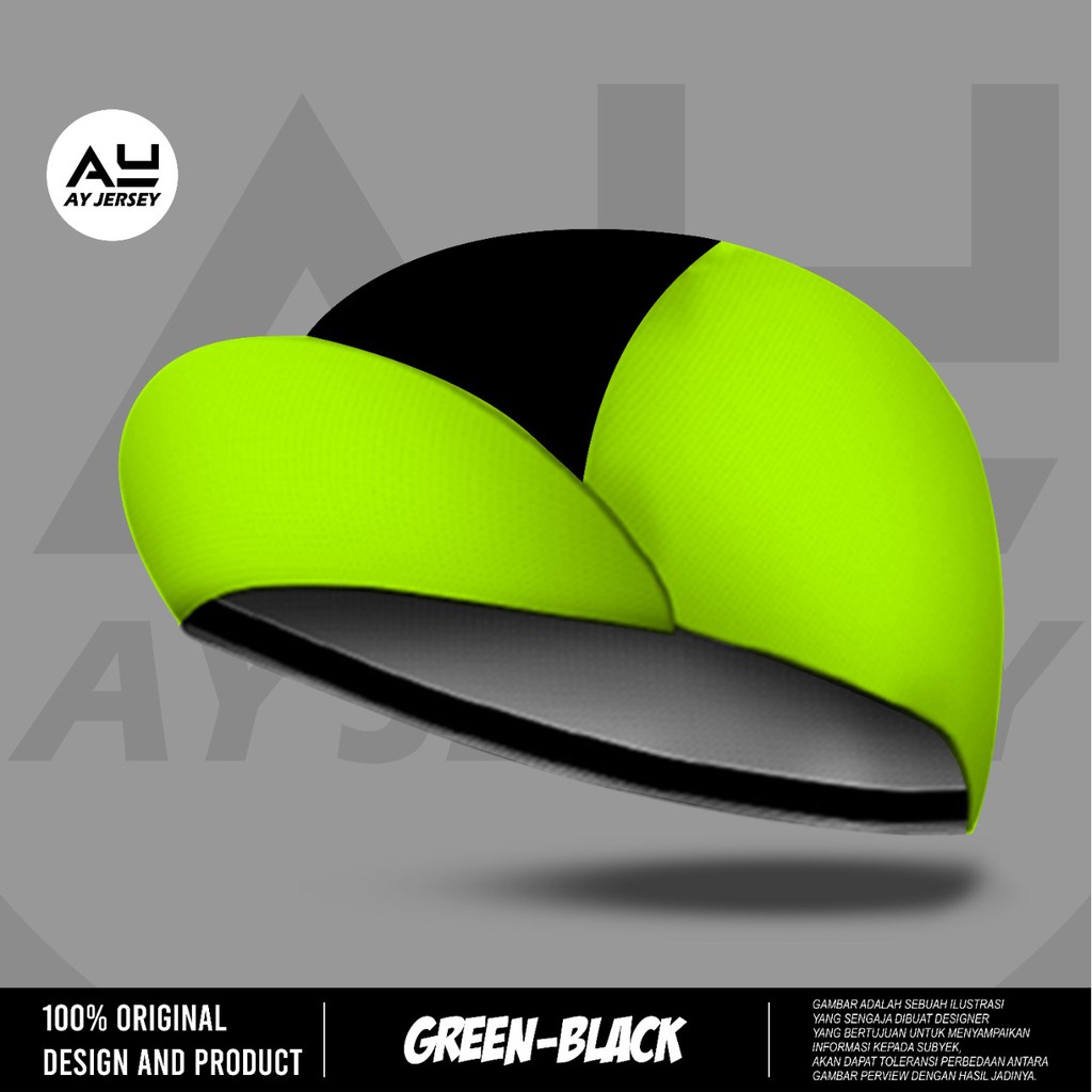 Ay Jersey Cycling Cap Goowes Black