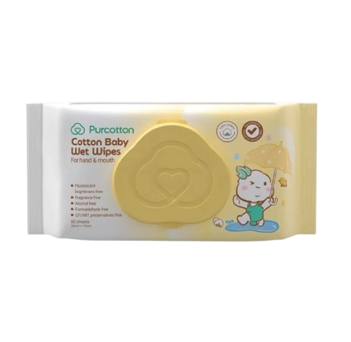 Purcotton Cotton Baby Wet Wipes