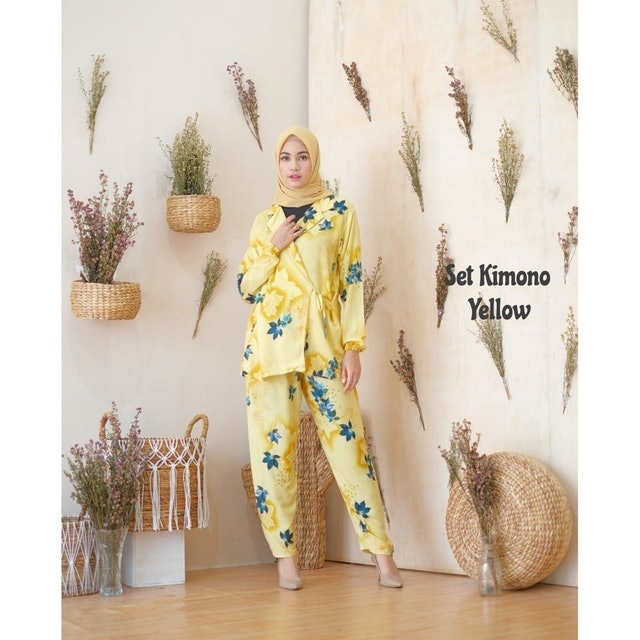 Geembe.id Set Outer/Kimono/Cardigan Tiedye Mix