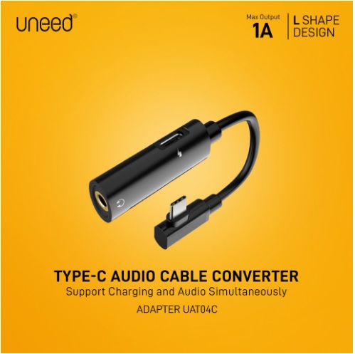 Audio Splitter Charging Adapter Type C to Audio Jack 3.5mm 2