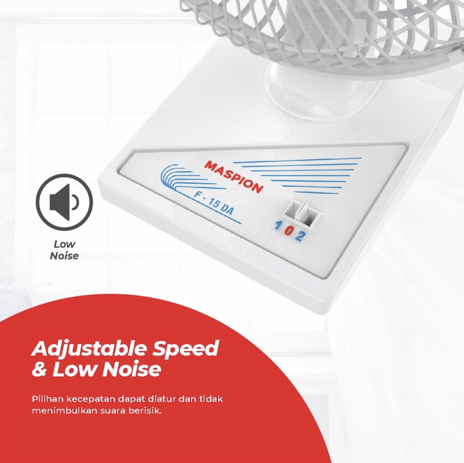 Maspion Group Maspion Kipas Angin Meja Desk Fan 6 Inch F-15 DA