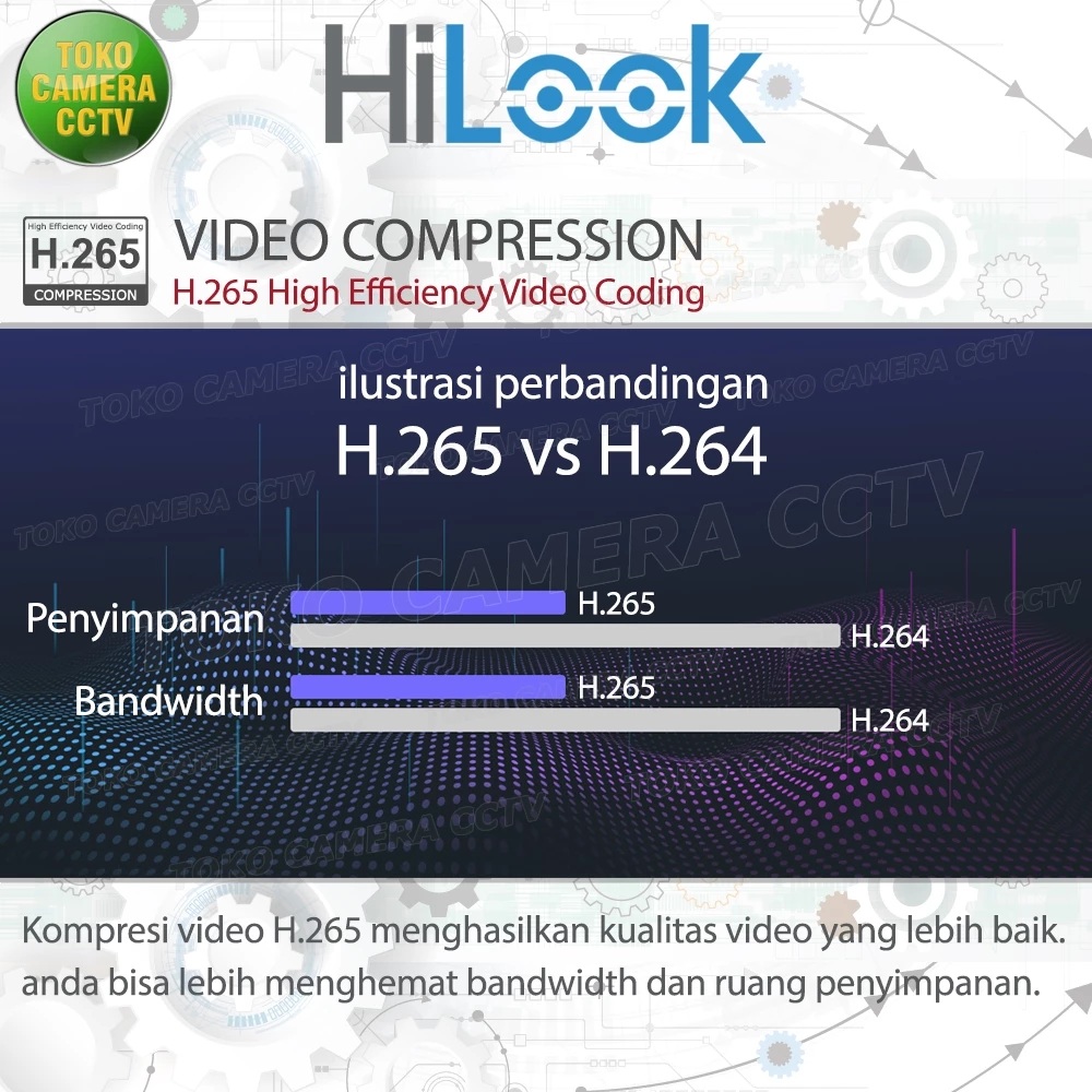 Tiga Putra Internasional HiLook 4MP Fixed Dome Network Camera IPC-D141HE-UC