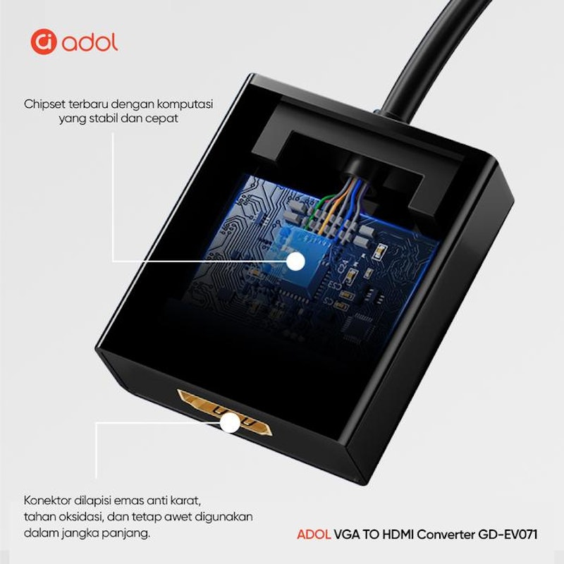 Adol VGA to HDMI Converter 2