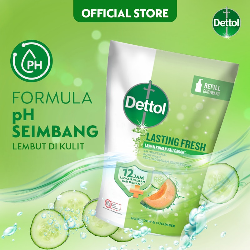 Dettol Sabun Mandi Cair Anti Bakteri Lasting Fresh