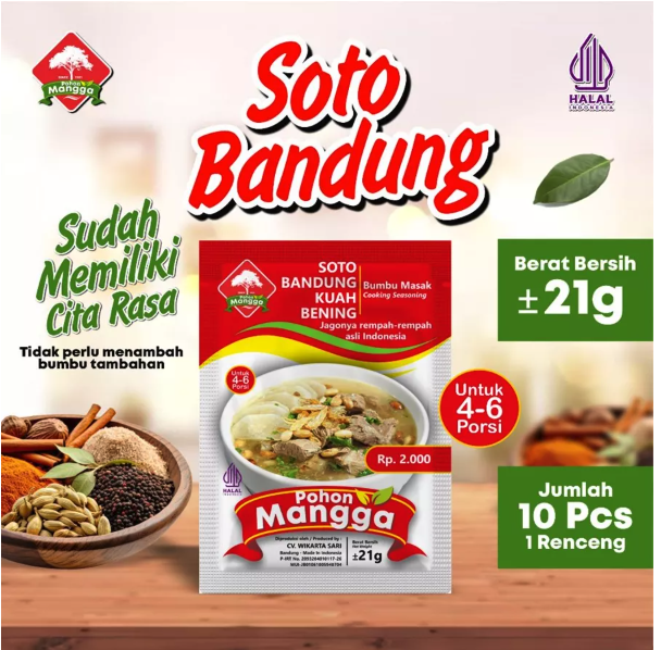 Wikarta Sari Pohon Mangga Soto Bandung Kuah Bening