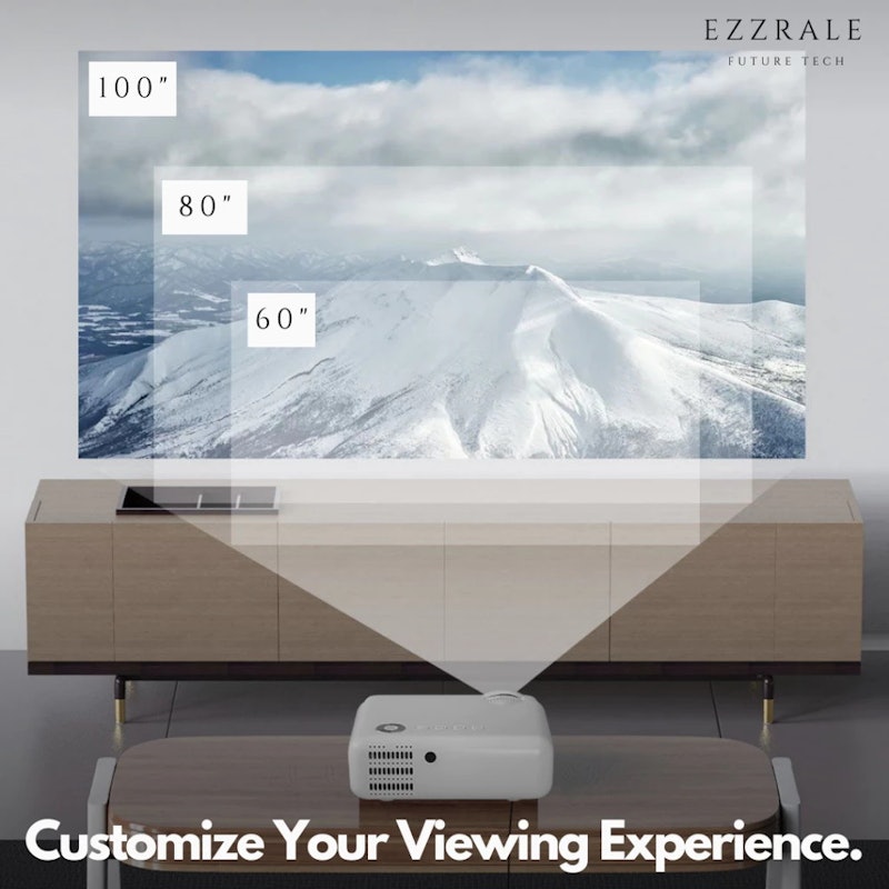 Ezzrale FHD 1080p Projector Wireless 4