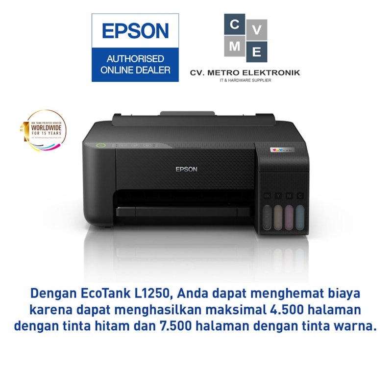 EcoTank L1250 A4 Wi-Fi Ink Tank Printer 2