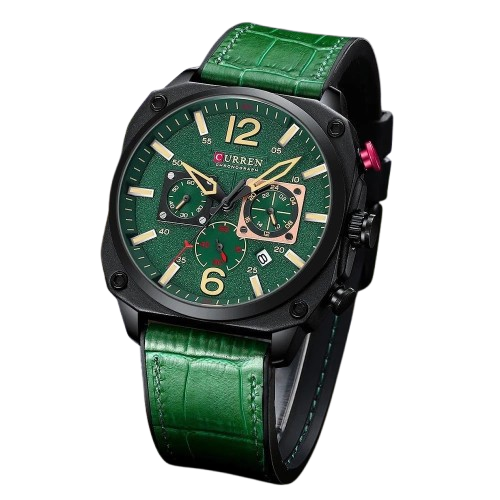 Curren Original Brand Leather Straps Wrist Watch for Men 8398 