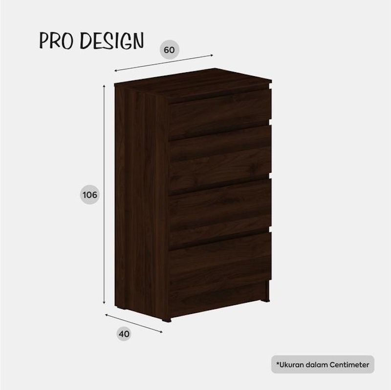 Pro Design Eleven CD 4 Lemari Laci 5
