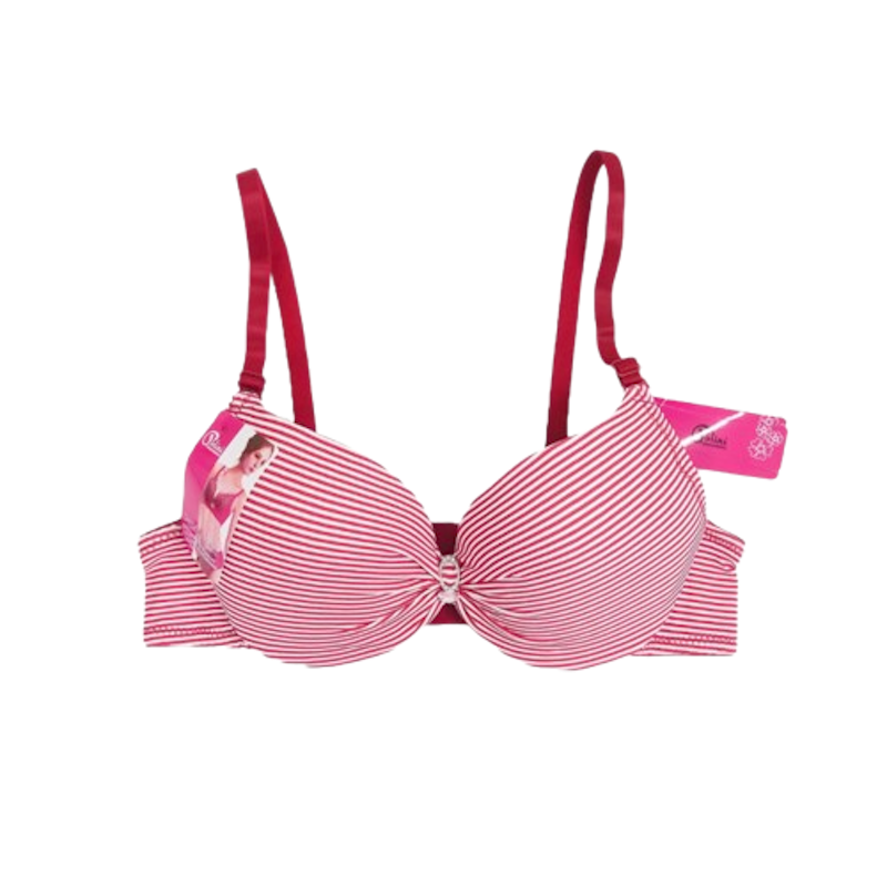POLINI Push Up Bra Berkawat Motif Salur 1