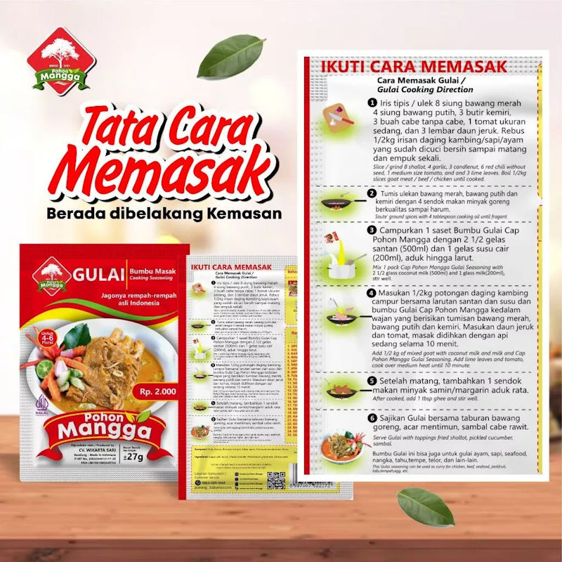 Cap Pohon Mangga Bumbu Gulai 4