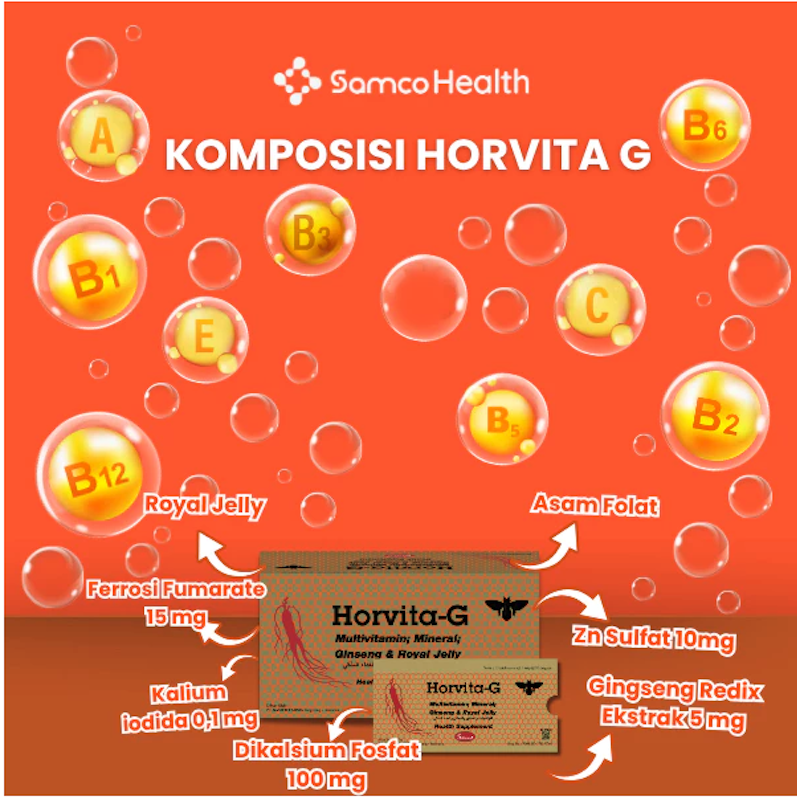 Horvita-G Multivitamin Mineral Gingseng & Royal Jelly 4