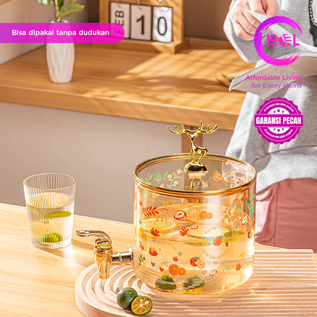 Gerbang Makmur Plastik POL Dispenser Air Kaca Sultan