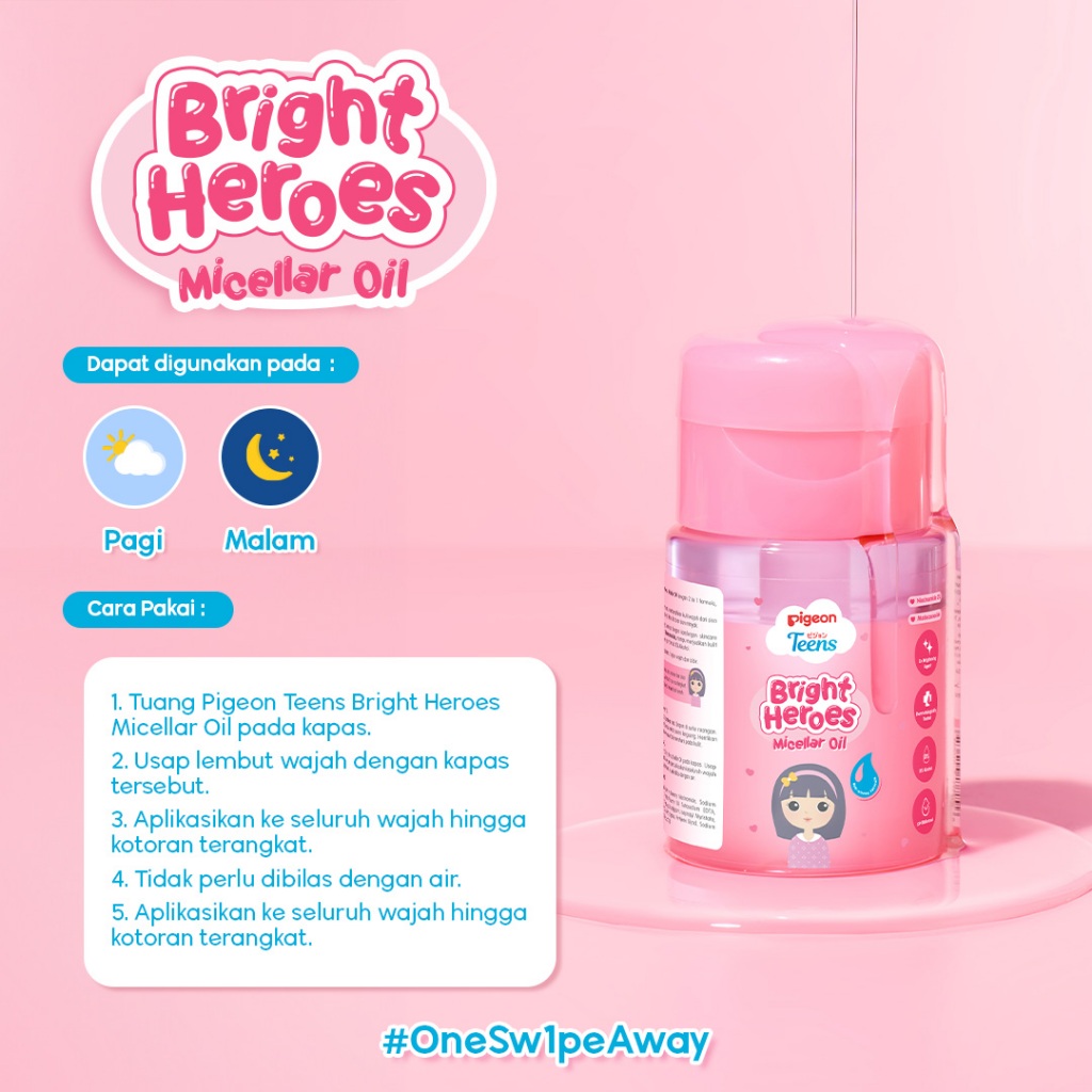 Pigeon Pigeon Teens Bright Heroes Micellar Oil 