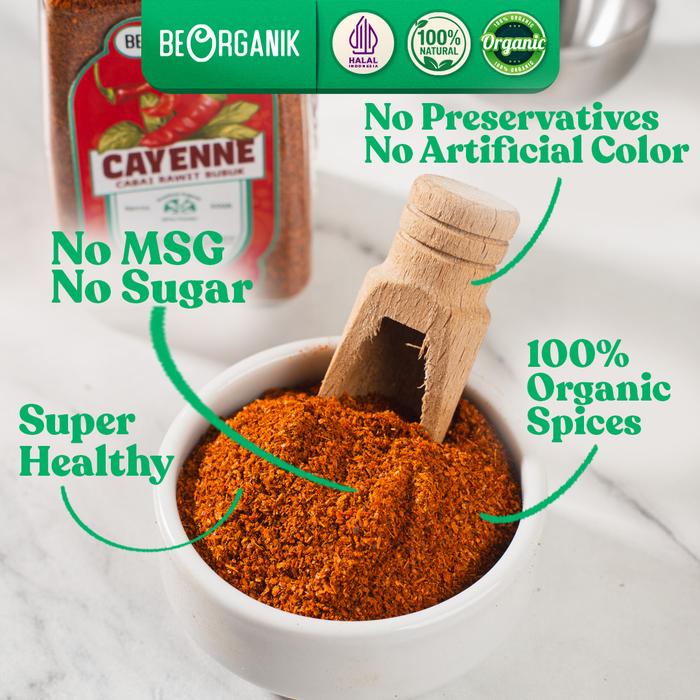Beorganik  Cayenne Pepper / Cabai Rawit Bubuk